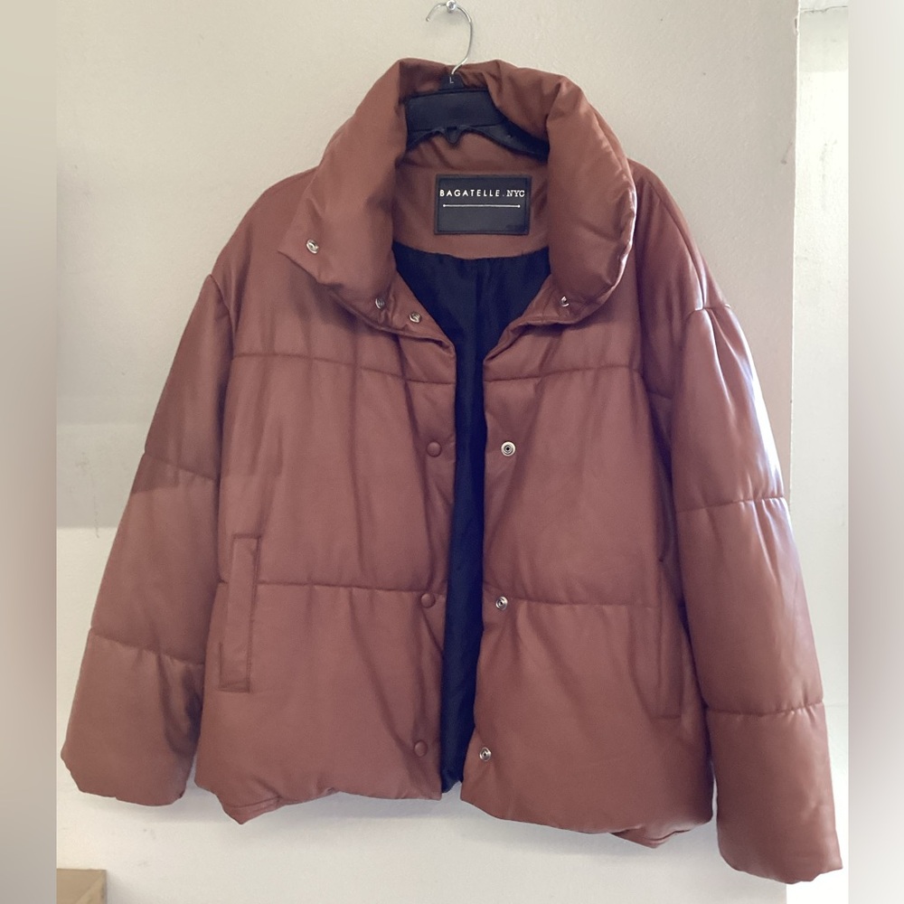 BAGATELLE . NYC BROWN PUFFER JACKET & COAT